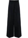 Simone Rocha pleated wide-leg trousers - Blue