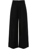 Simone Rocha pleated wide-leg trousers - Black