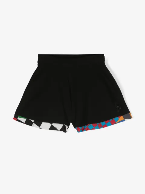 PUCCI Junior embroidered-logo shorts 