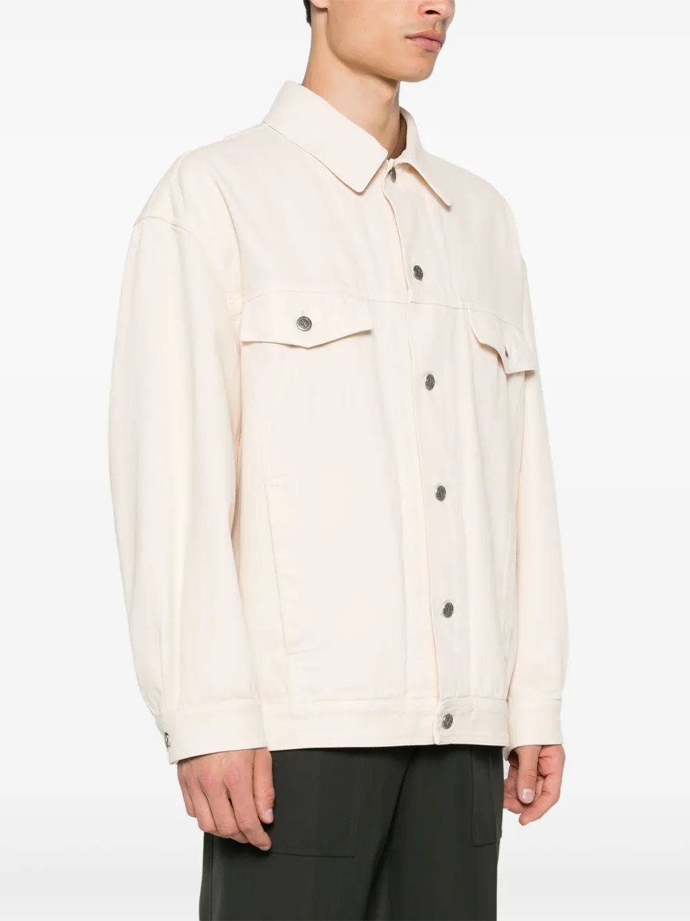 Apc Elvis Denim Jacket In Neutrals