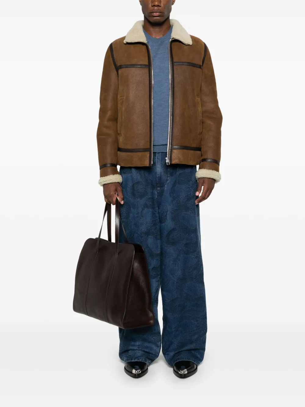 ETRO Wollen trui met jacquard - Blauw