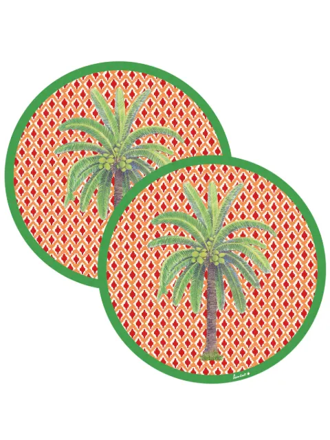 Lisa Corti Jogo 2 toalhas americana Masonite Hima Palma