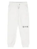 Givenchy Kids logo-print track pants - White