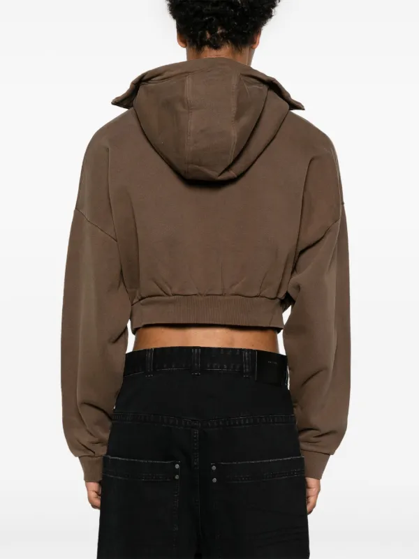 トップス entire studios foodie ENTIRE STUDIOS Heavy Cropped Hoodie