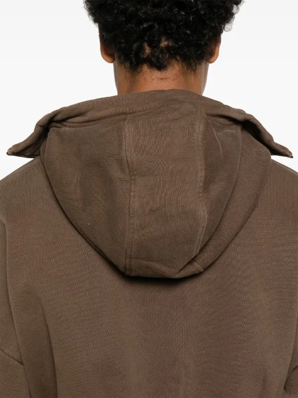 ENTIRE STUDIOS Cropped Hoodie | Brown | FARFETCH