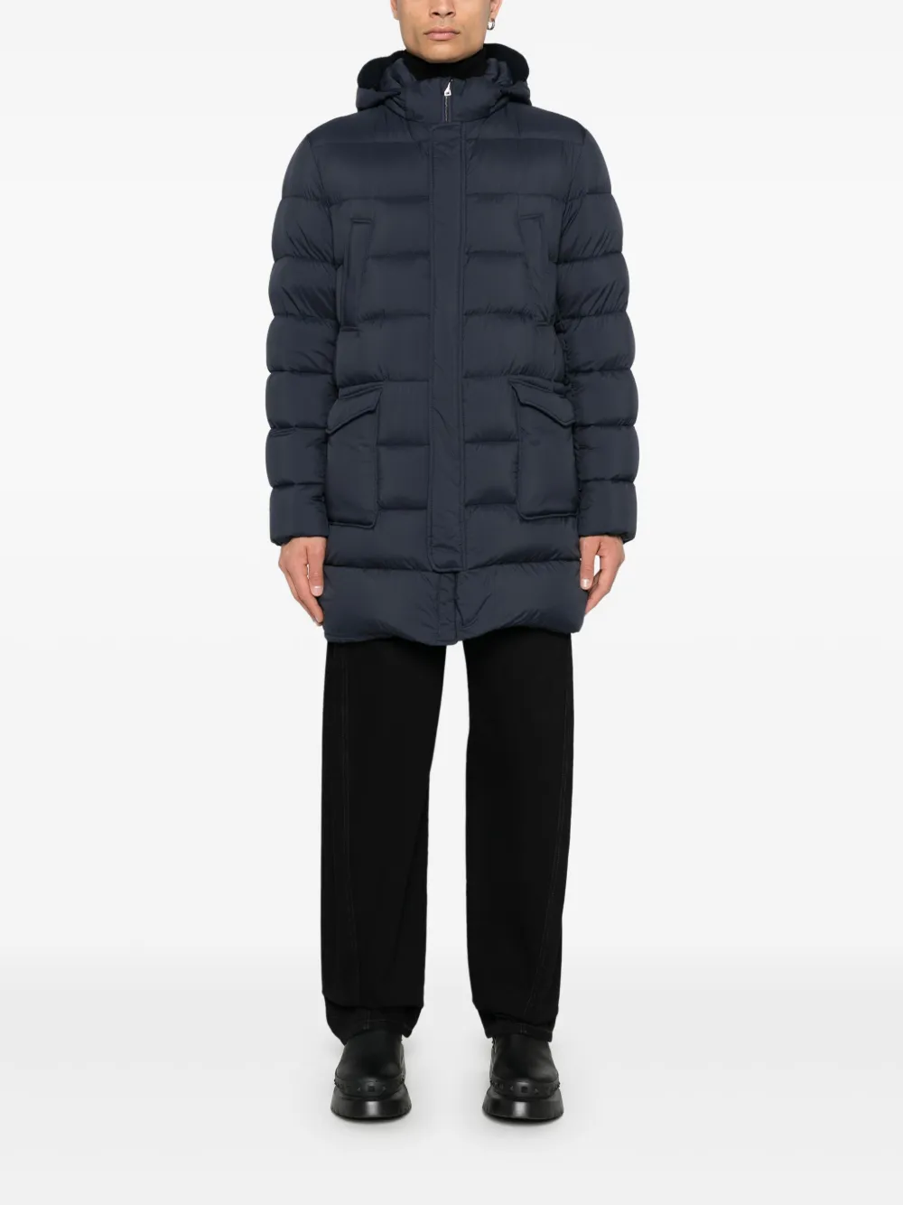Herno quilted puffer coat - Blauw