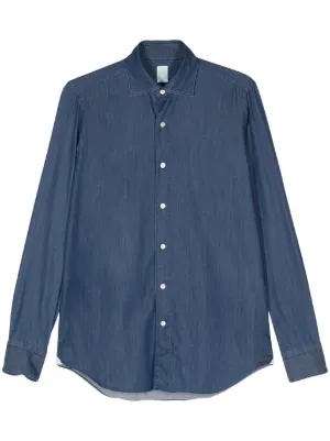 Ralph Lauren RRL ウォッシュド デニムシャツ | ブルー | FARFETCH JP