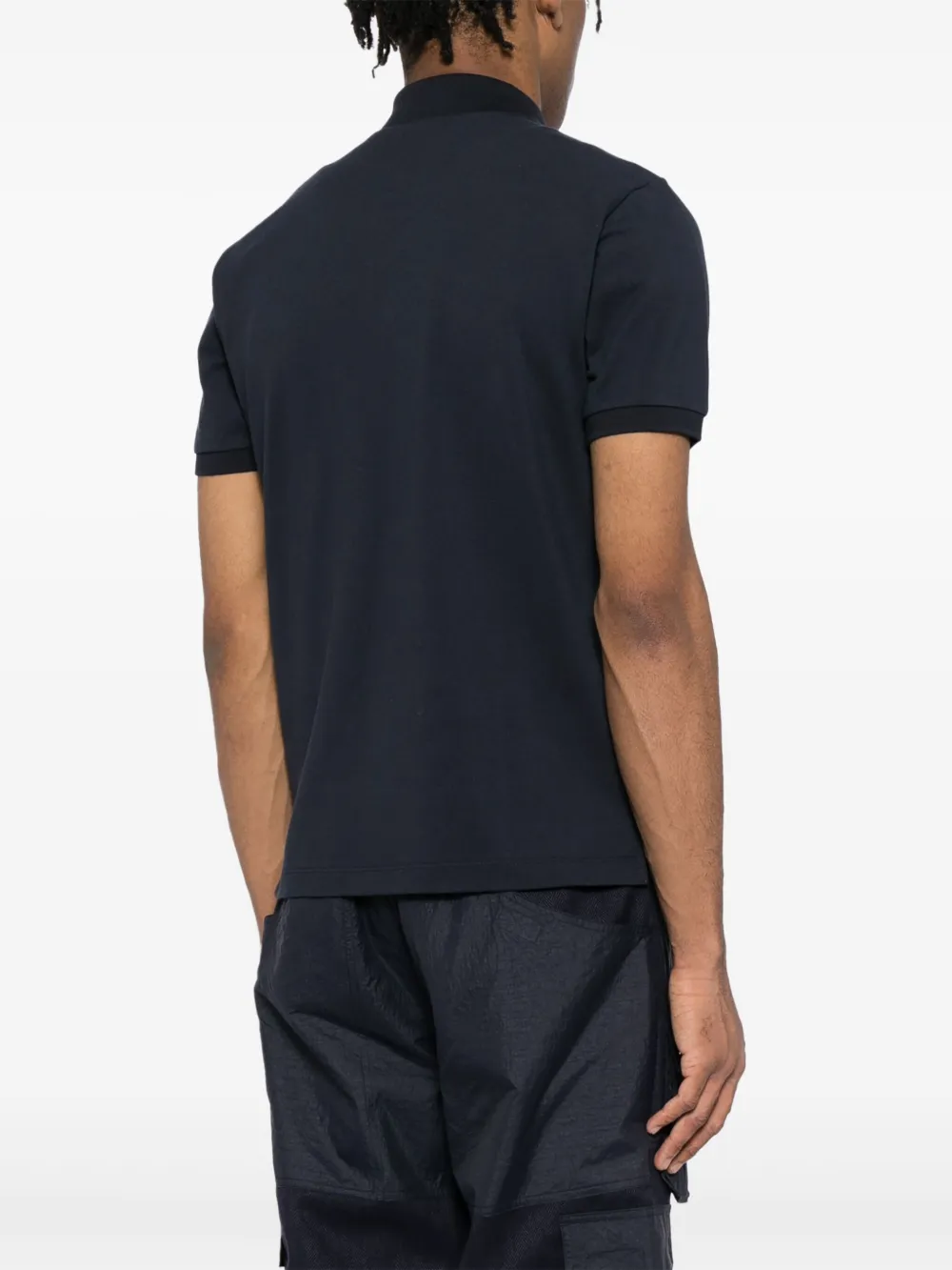 Shop Stone Island Short-sleeve Polo Shirt In Blue
