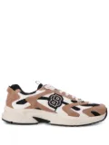 BOSS suede-trimmed mesh sneakers - Neutrals