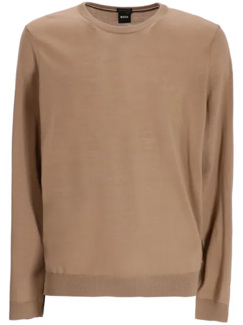 BOSS Leno-P virgin-wool jumper