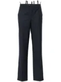 BETTTER pinstriped tailored straight trousers - Blue