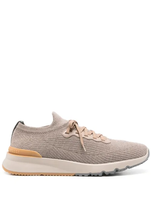 Baskets en daim à design sans lacets - Brunello Cucinelli - Modalova