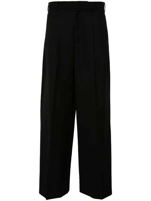 パンツ Simone Rocha SCULPTED CROPPED WIDE LEG TROUSERS Simone Rocha Wool Sculpted Cropped Wide Leg Trousers In