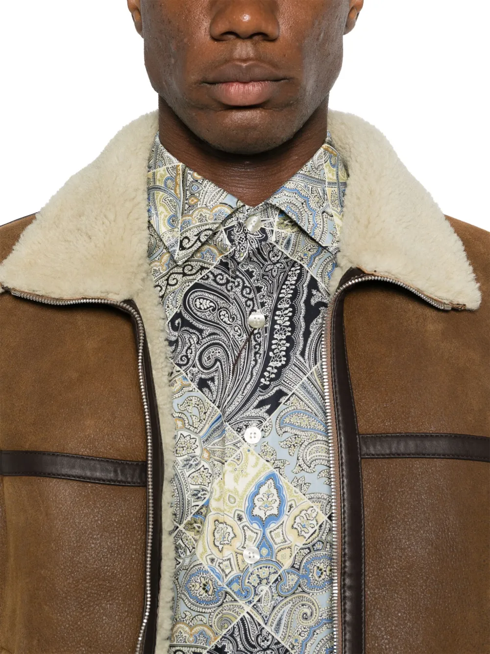 ETRO Overhemd met paisley-print Blauw