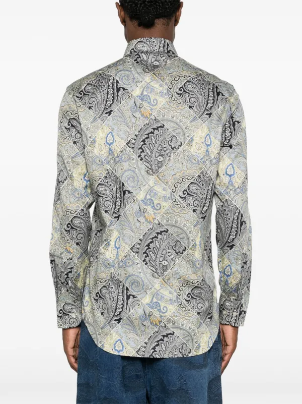 ETRO ペイズリー シャツ | ブルー | FARFETCH JP