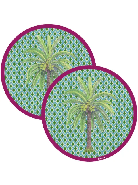 Lisa Corti Masonite Hima Palma circular place mat (set of two)
