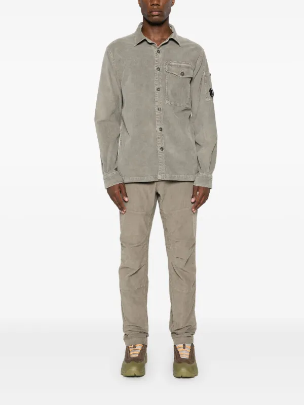 C.P. Company コーデュロイ テーパードパンツ | グリーン | FARFETCH JP