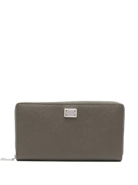 Dolce & Gabbana Dauphine logo-plaque leather wallet