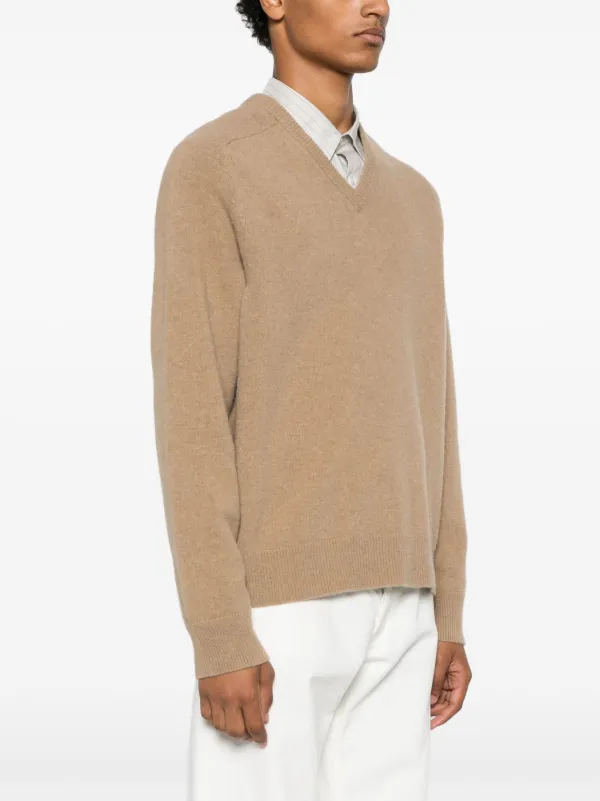 Maison Margiela Vネック セーター MAISON MARGIELA(メゾン マルジェラ） コンビVネックニット（ニット