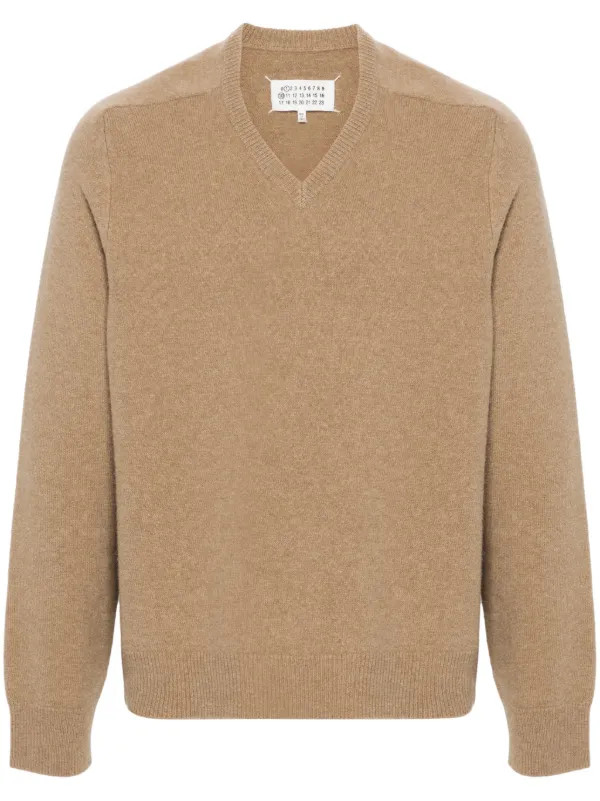 Maison Margiela Vネック セーター Maison Margiela Vネック セーター | ニュートラル | FARFETCH JP