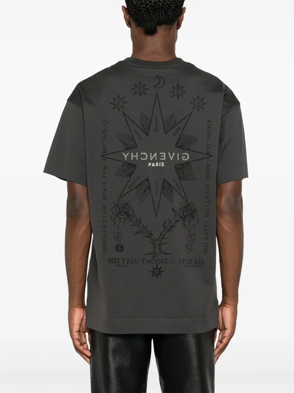 Givenchy Katoenen T-shirt met tarotprint Groen