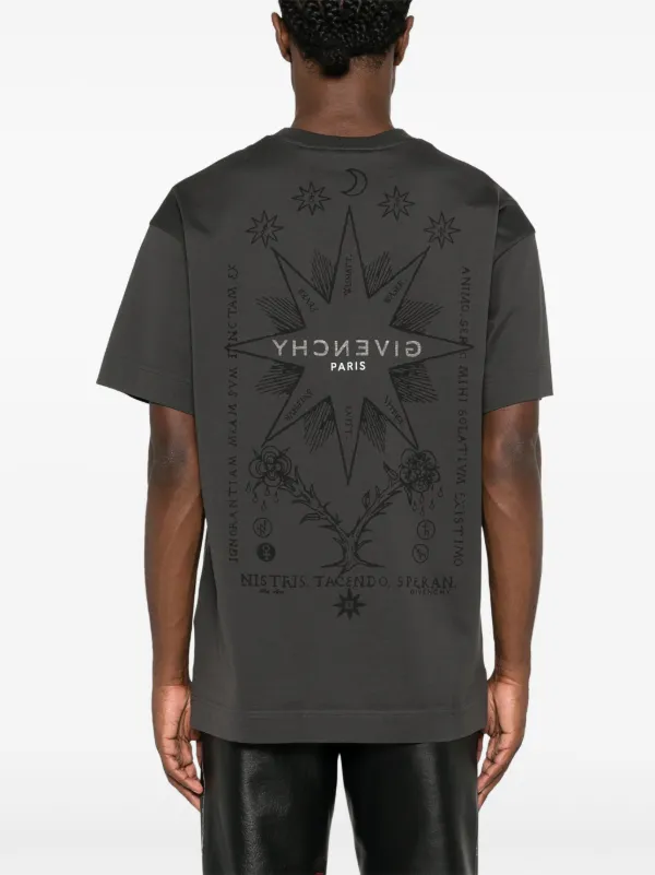 Givenchy Tarot-print Cotton T-shirt | Green | FARFETCH