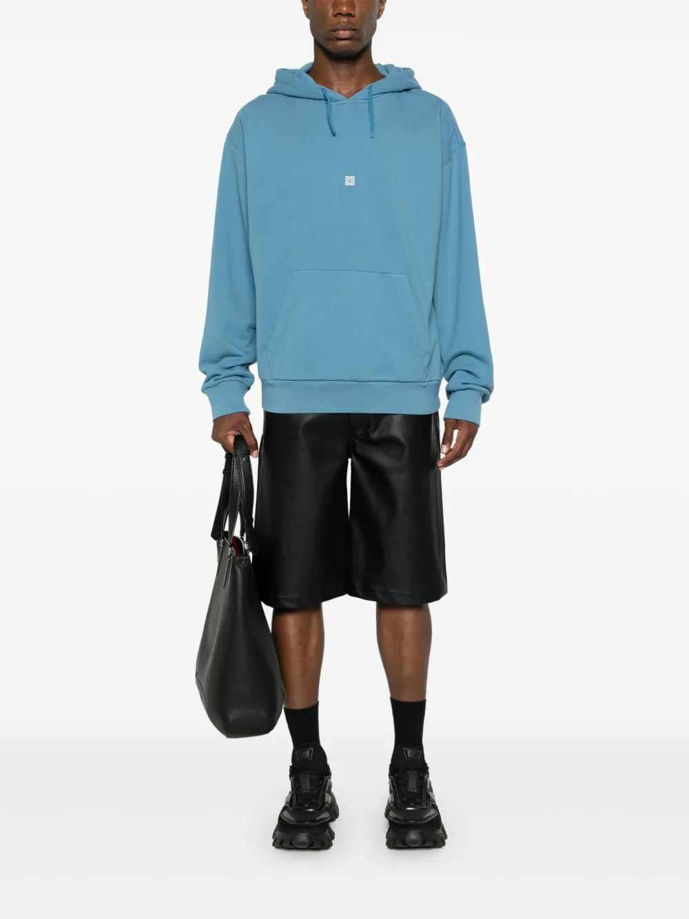 Affordable Givenchy 4G-embroidered drawstring hoodie Men