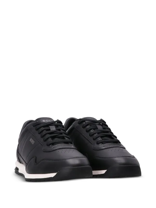 BOSS Tênis Zayn De Couro | Preto | FARFETCH BR