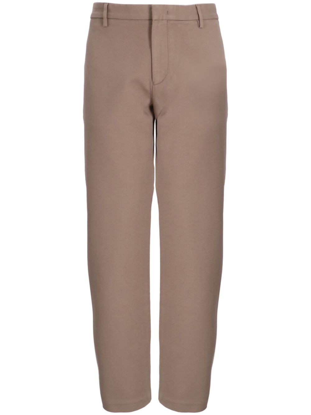 Emporio Armani straight-leg cotton chino trousers - Neutrals