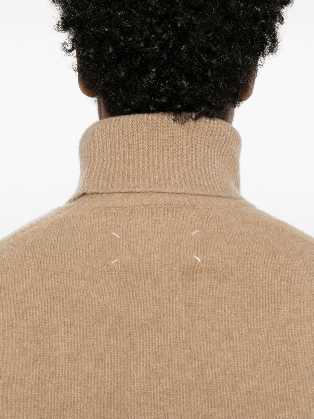 Shop Maison Margiela Roll-neck Wool Jumper In Neutrals