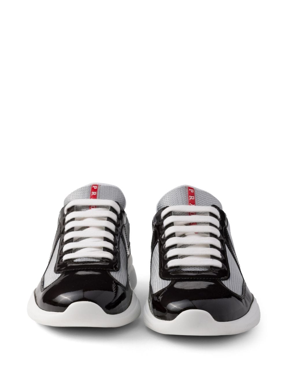 Shop Prada America's Cup Logo-patch Sneakers In Brown