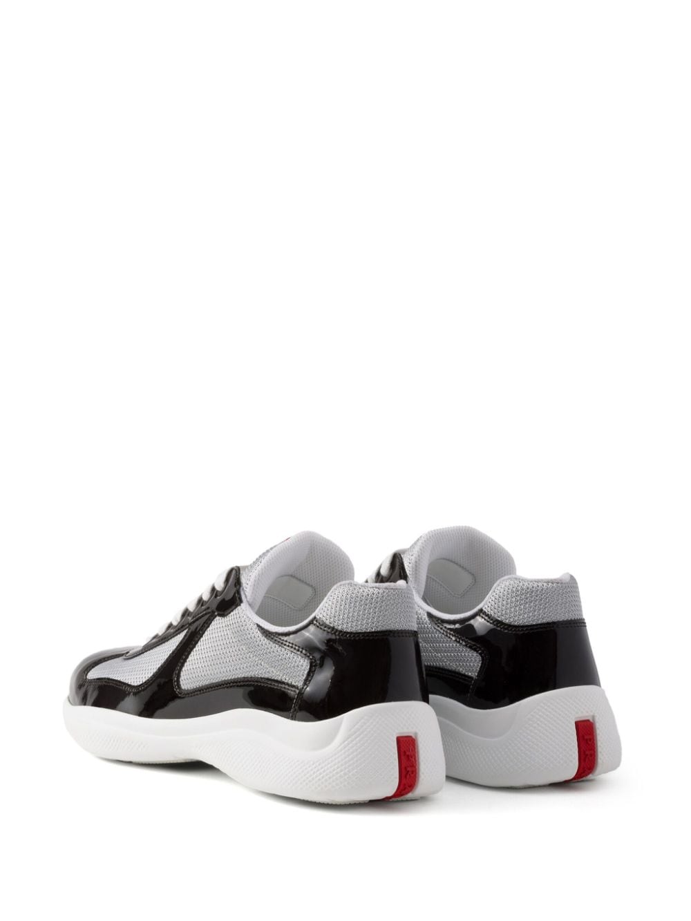 Shop Prada America's Cup Logo-patch Sneakers In Brown