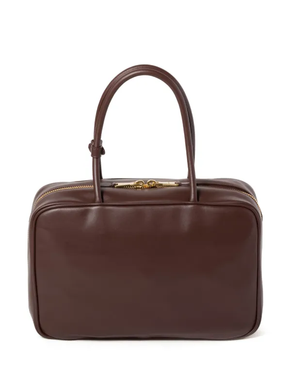 Miu Miu Beau レザーバッグ | ブラウン | FARFETCH JP