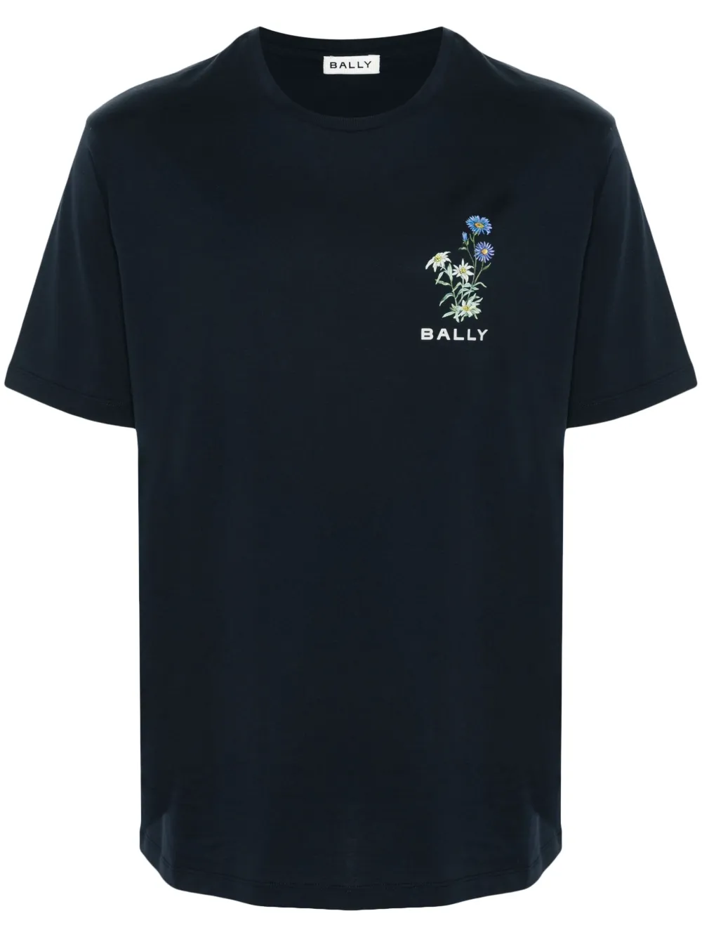 Bally T-shirt van biologisch katoen met bloemenprint Blauw