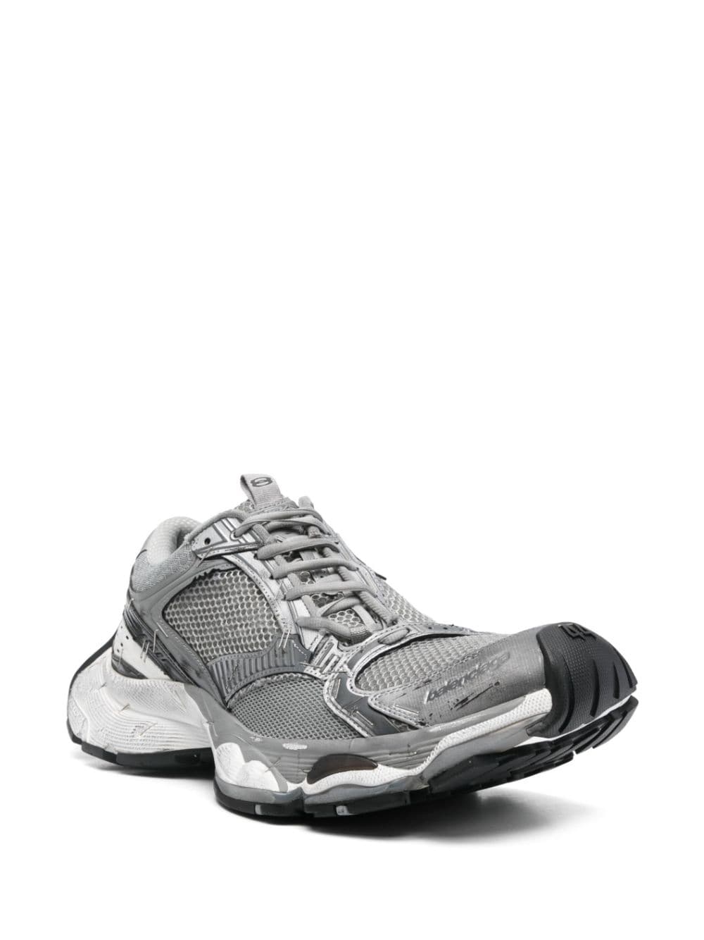 Shop Balenciaga Stapler Sneakers In Grey