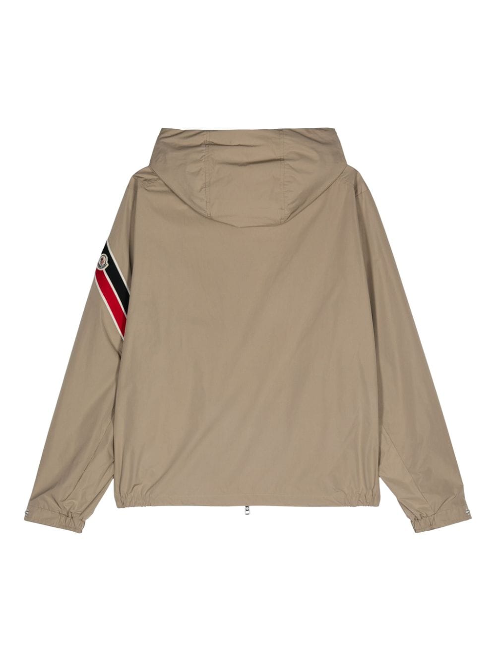 Shop Moncler Claut Hooded Jacket In Neutrals