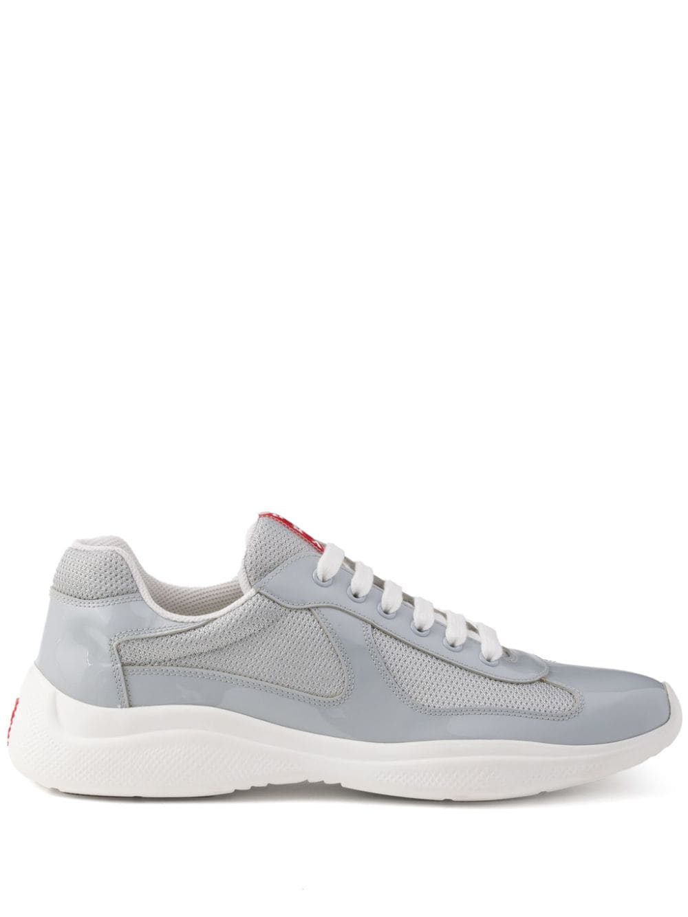 Prada America's Cup Sneakers Mit Logo-Patch | Grau | FARFETCH DE