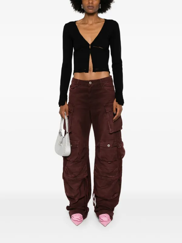 Blumarine スカラップ カーディガン | ブラック | FARFETCH JP