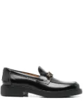Tod's logo-plaque loafers - Black