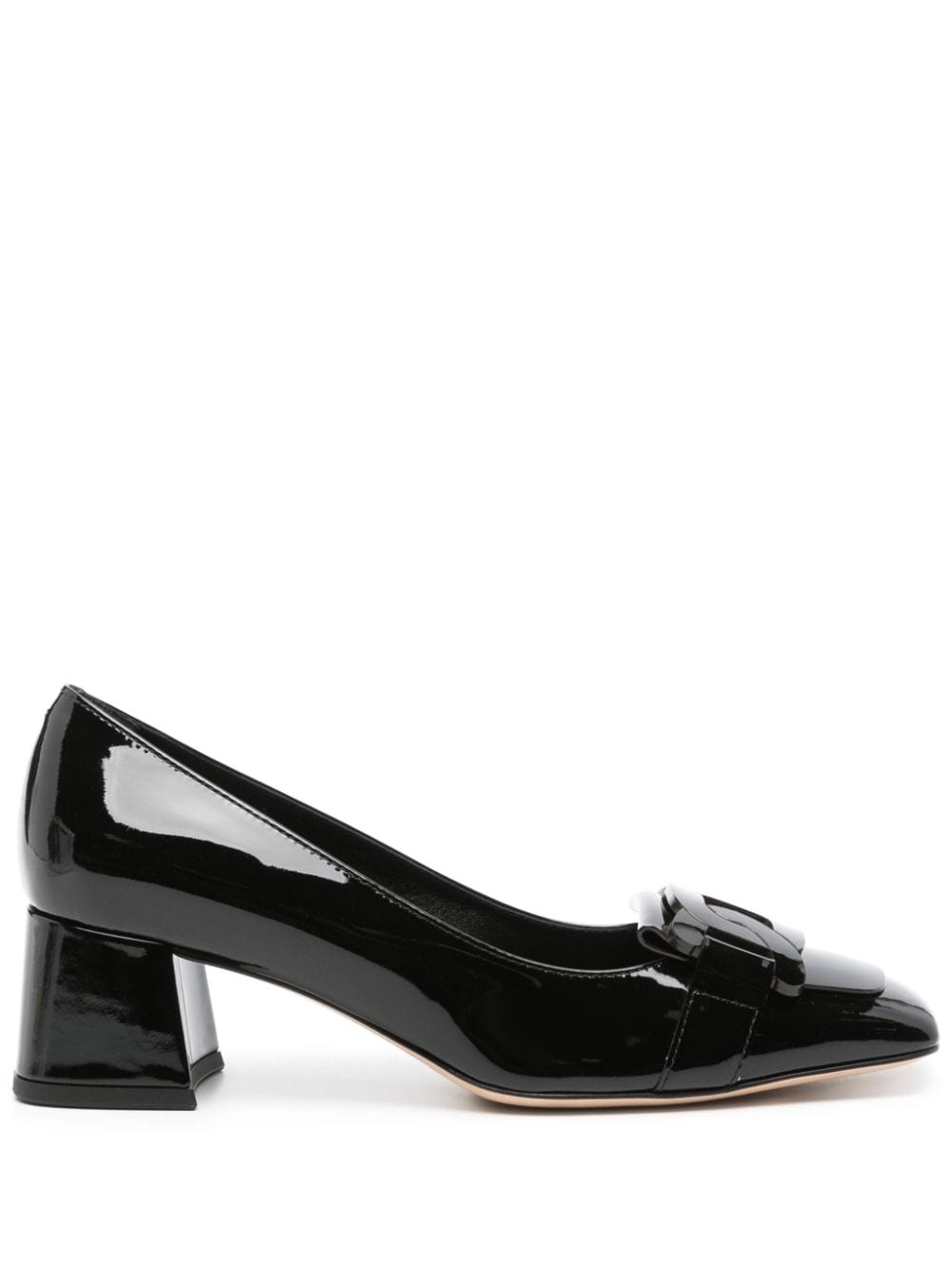 Tod's chain-detail patent pumps Black