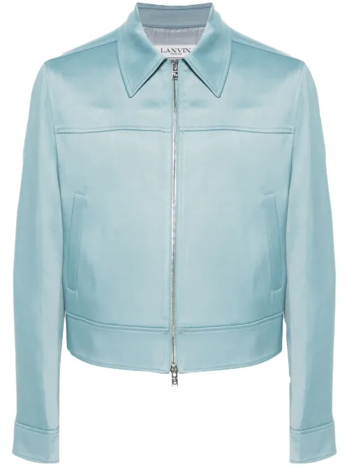 Surchemise zippé à appliqué floral - Lanvin - Modalova