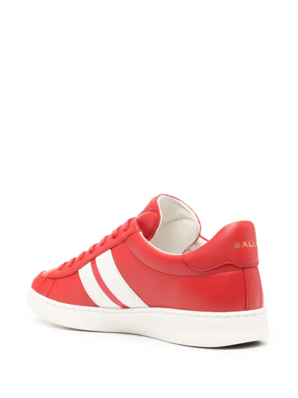 Bally red high top sneakers hotsell