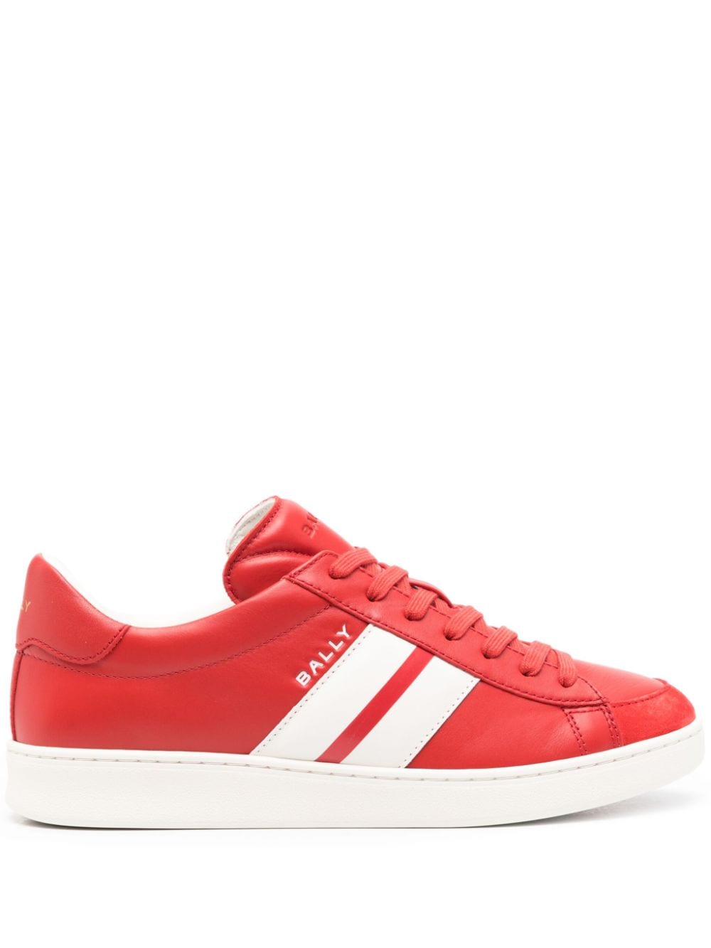 Bally Tennis leather sneakers Red