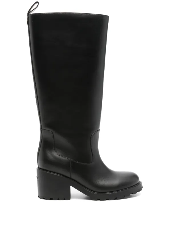 Bally 60mm Leather Boots in Black