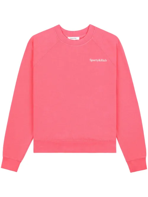 Sweat en coton à logo brodé - Sporty & Rich - Modalova