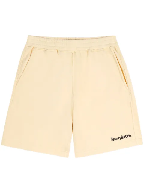 Sporty & Rich bermudas con logo bordado