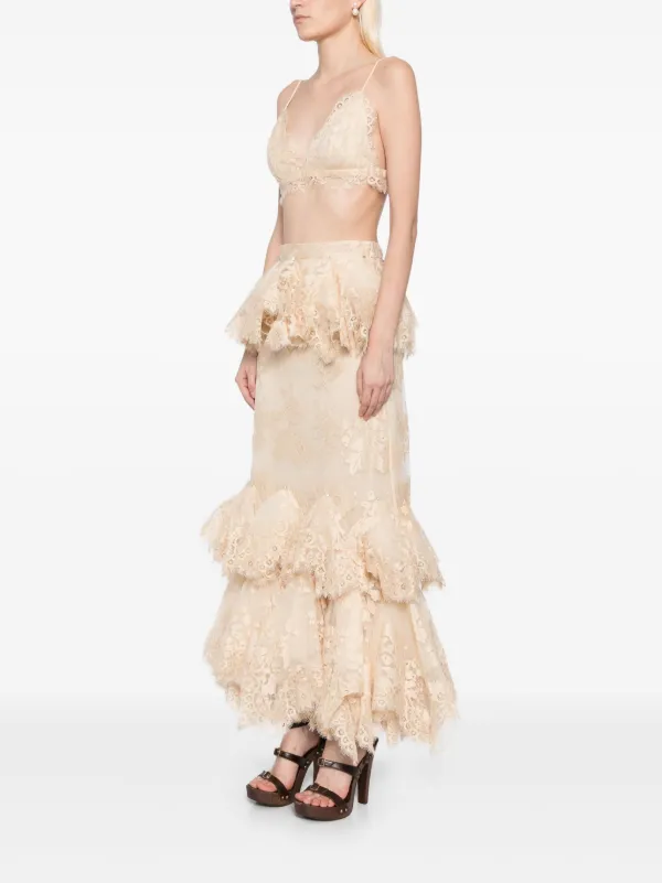 スカート ZIMMERMANN EDEN HANDKERCHIEF MIDI SKIRT Zimmermann Skirts | Australian Designer Collection | Coveti