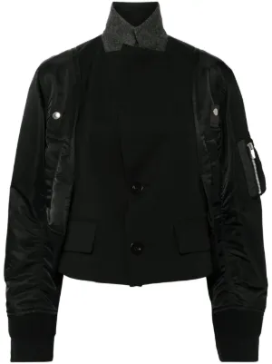 sacai(サカイ)ボンバージャケット - FARFETCH sacai(サカイ)ボンバージャケット - FARFETCH
