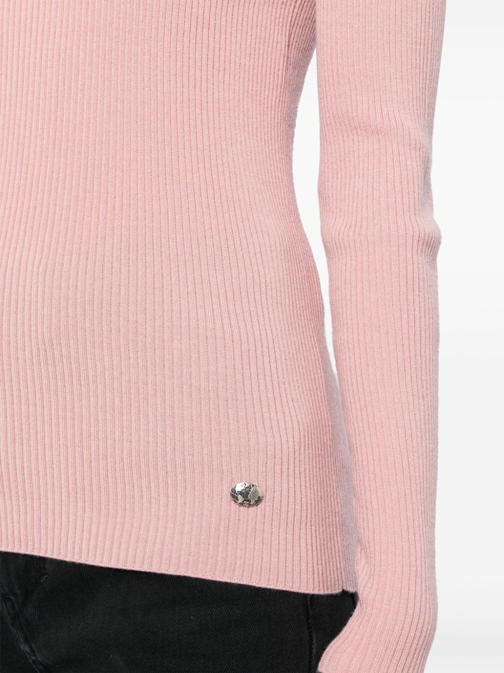 CHANEL 2000s roll-neck knitted jumper Women