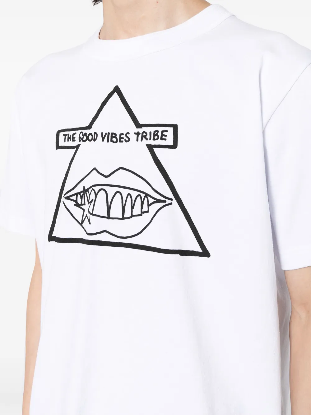 Sacai Gonz The Good Vibes Tribe T-shirt | White | FARFETCH